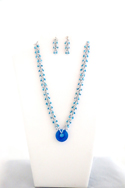 Chainmail necklace and earring set